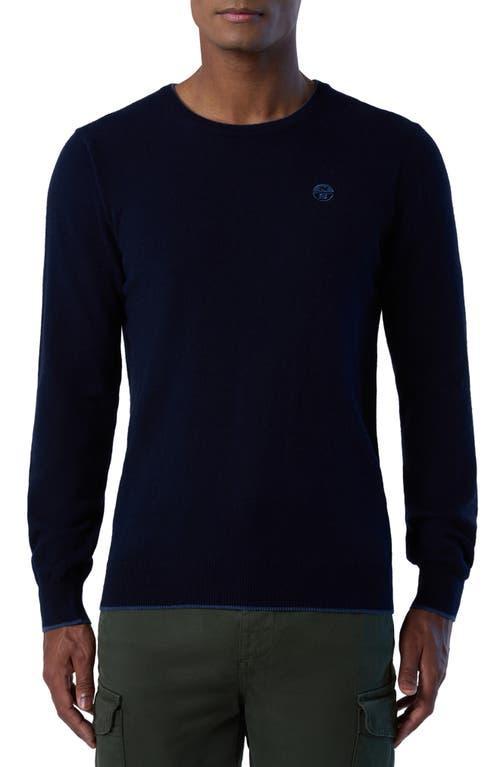 Mens Wool-Blend Crewneck Sweater Product Image