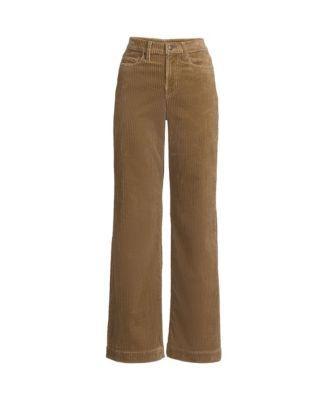 Plus Size Lands End High-Rise Wide-Leg Corduroy Pants, Womens Product Image