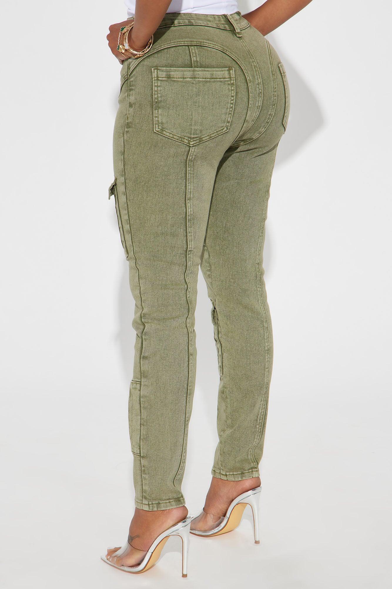 Uncompromised Love Washed Skinny Pant - Olive Product Image