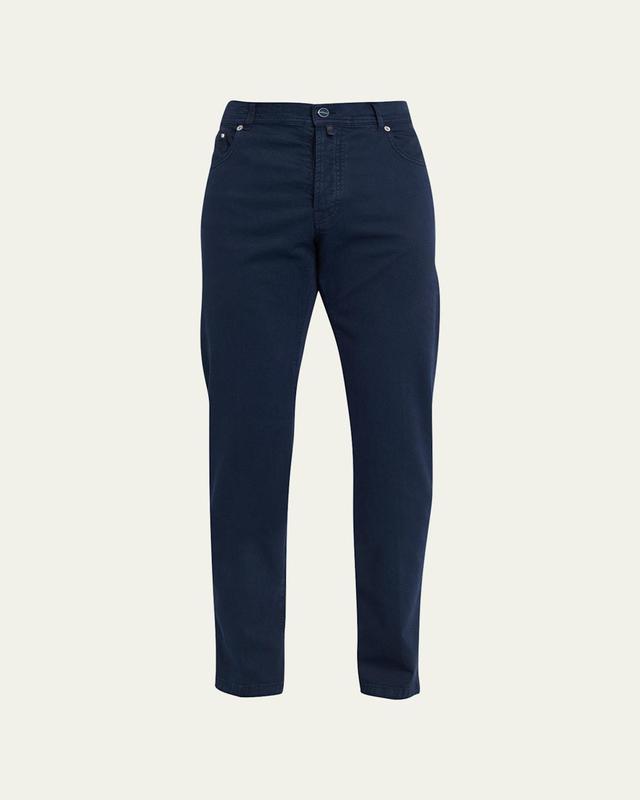 Mens Solid Cotton-Cashmere Jeans Product Image