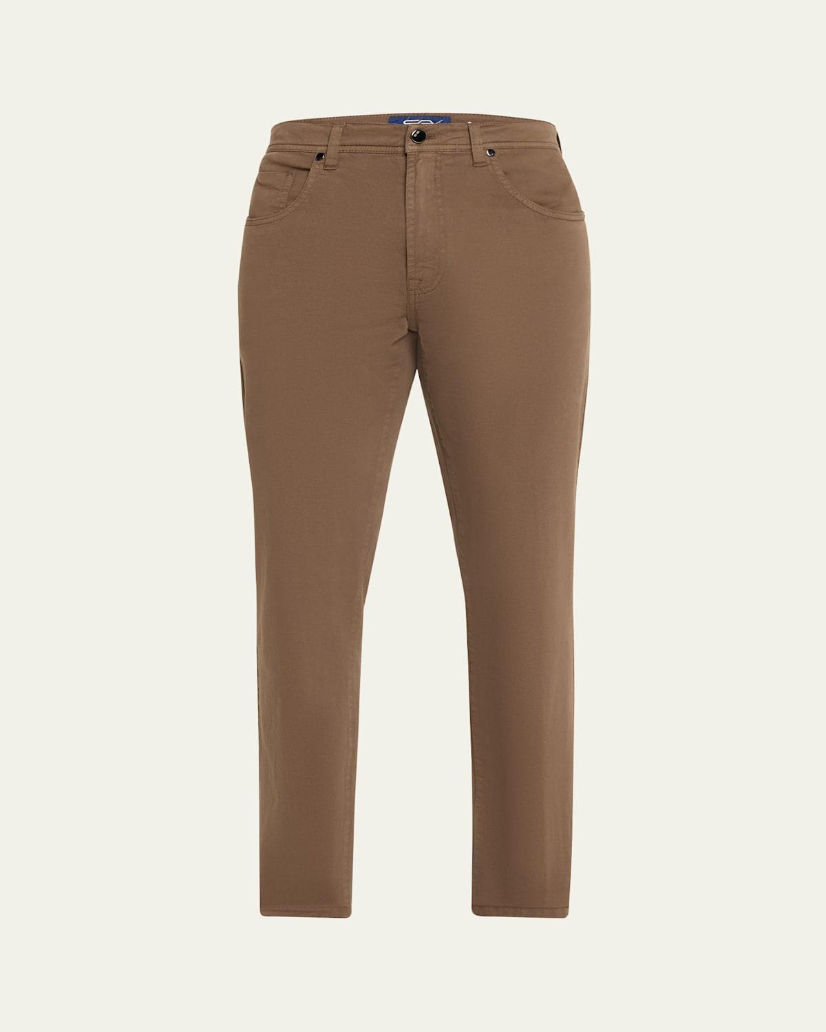 Mens Cotton and Cashmere 5-Pocket Pants Product Image