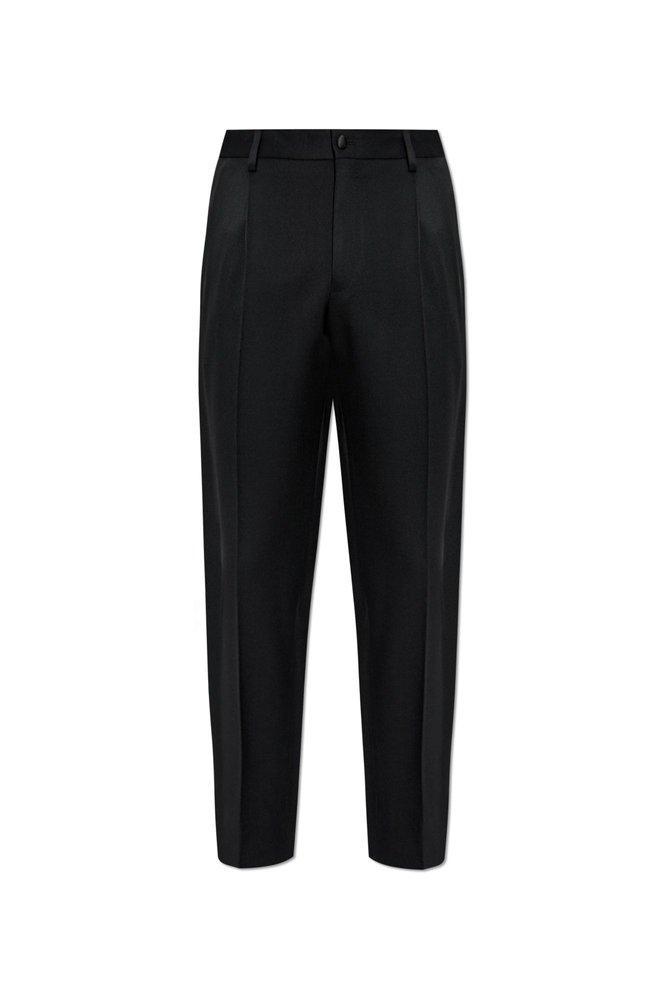 Gabardine Tuxedo Tailored Pants In Black Product Image