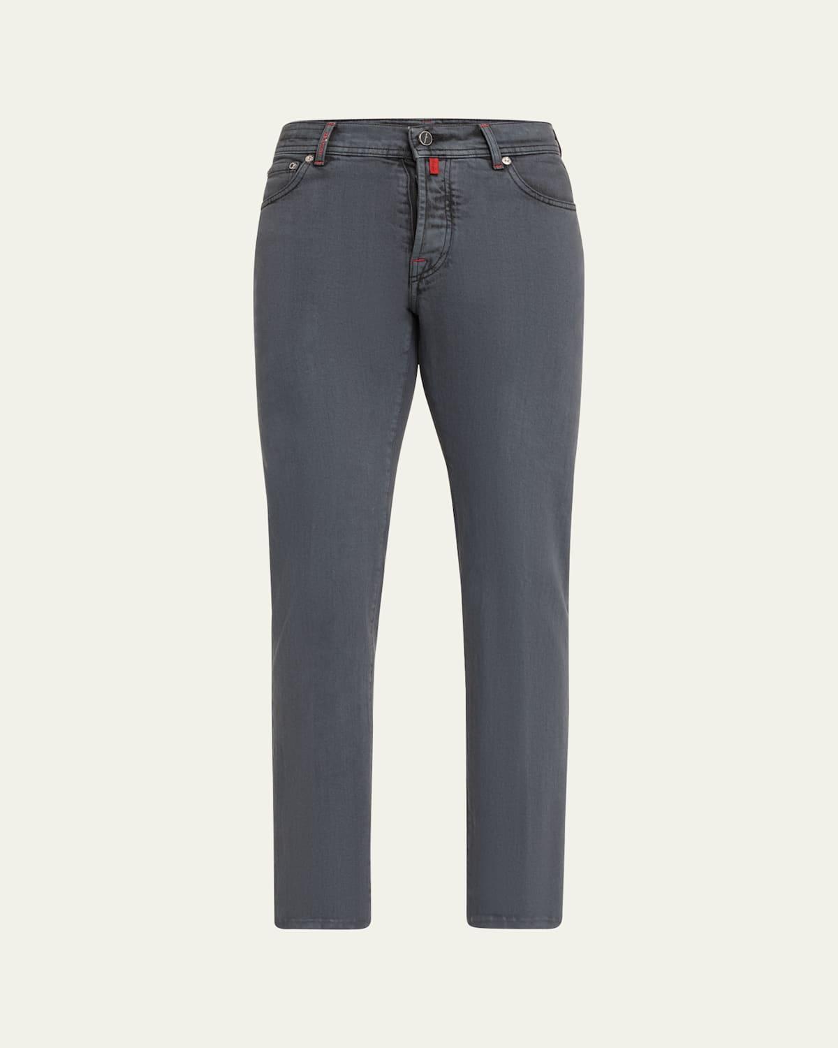 Mens Solid Cotton-Cashmere Jeans Product Image