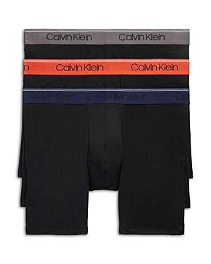 Calvin Klein Microfiber Stretch Wicking Boxer Briefs, Pack of 3 Product Image