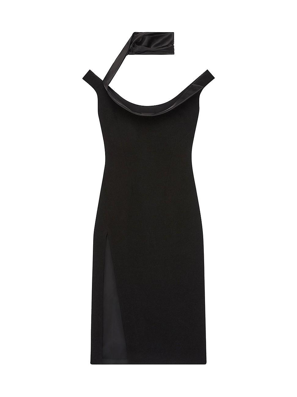 Womens Dress in Wool with Swallow Collar Product Image