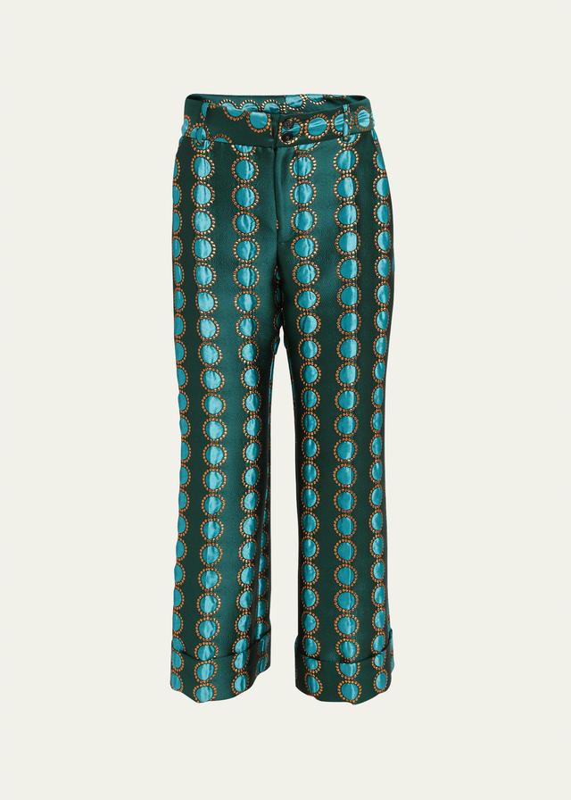 Hendrix Embellished Jacquard Pants Product Image