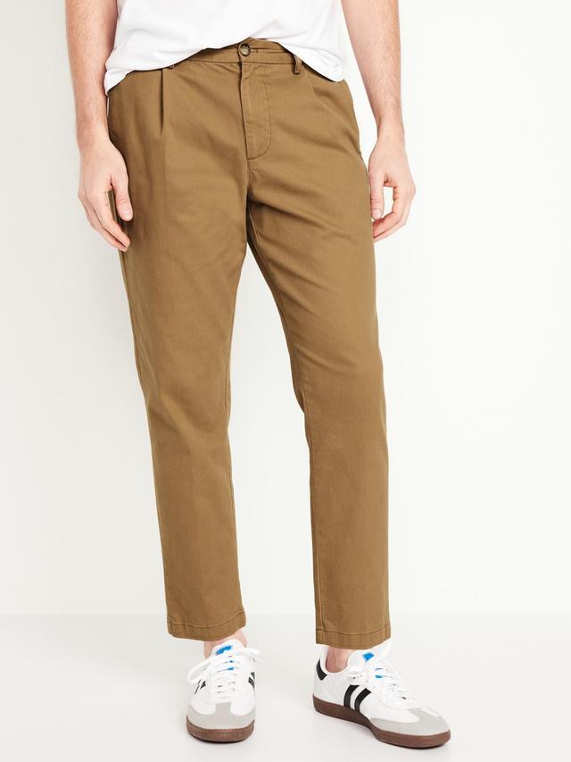 Loose Taper Built-In Flex Pleated Ankle Chino Product Image