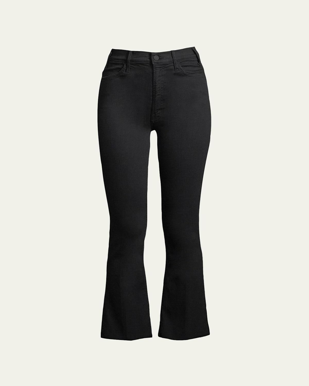 Mother The Hustler High Rise Frayed Flare Leg Ankle Jeans in Not Guilty Product Image