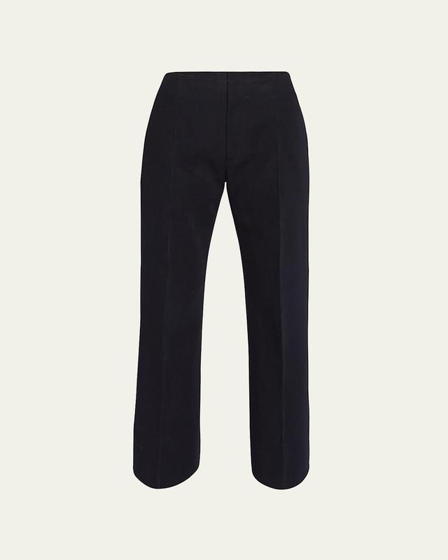 Womens Canvas Flat-Front Trousers Product Image