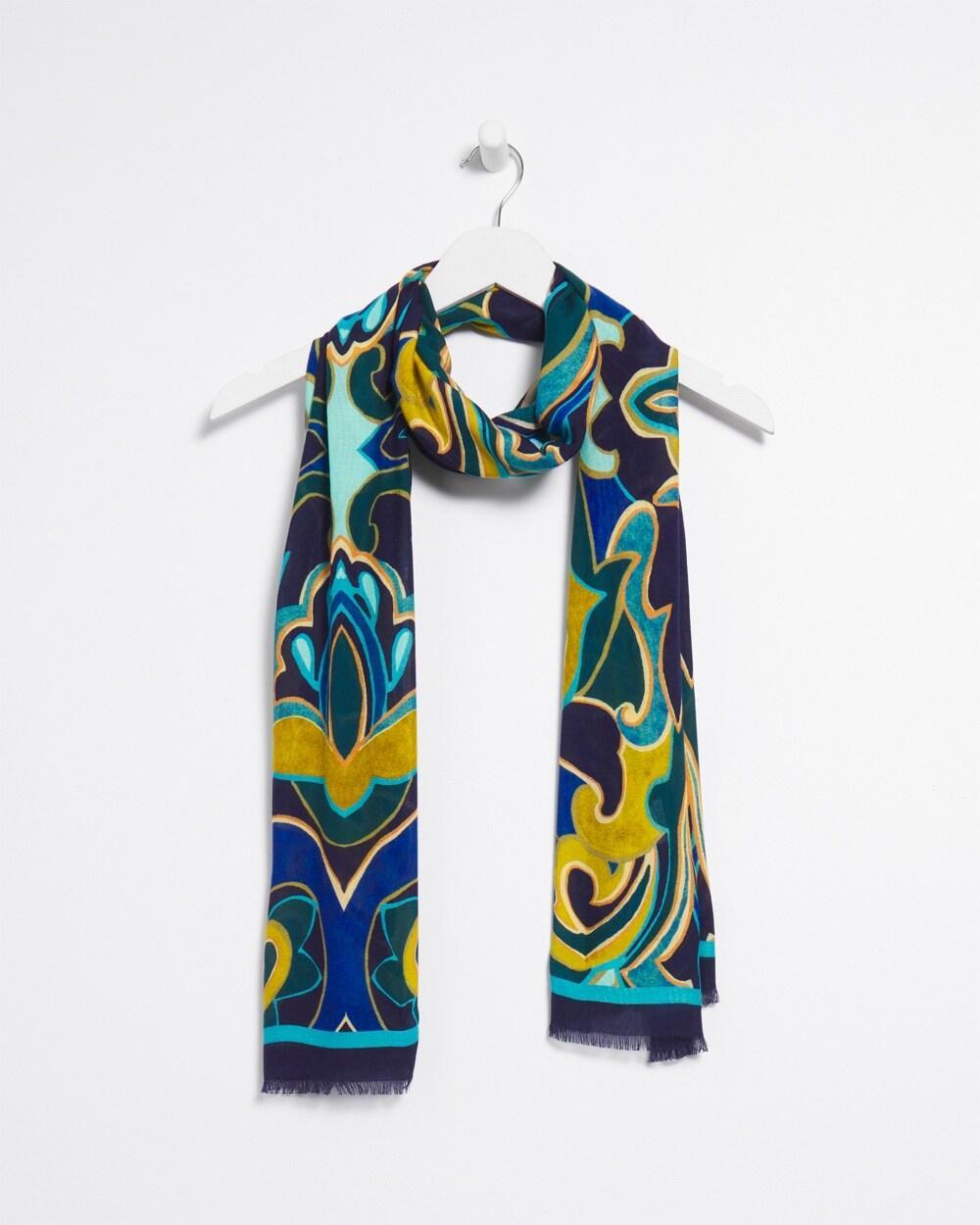 Swirl Print Scarf Product Image