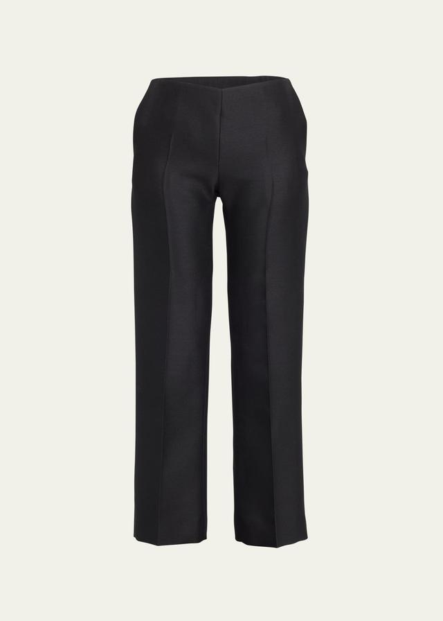 The Row Flame Straight Leg Wool & Silk Pants Product Image