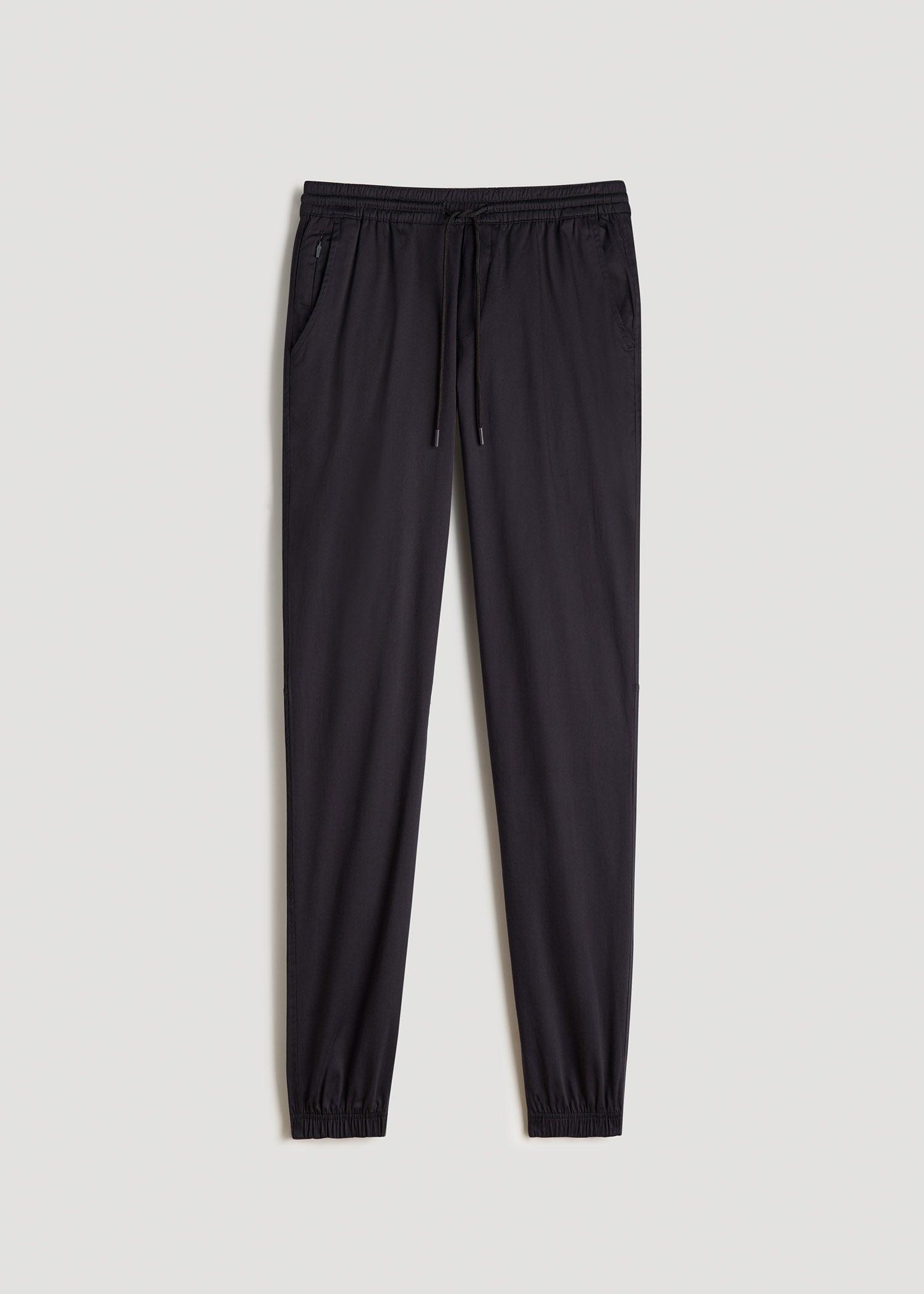 Stretch Twill Tall Men's Jogger Pants in Charcoal Rinse Product Image