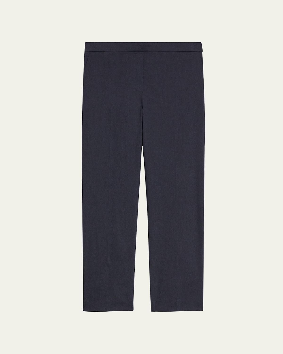 Treeca Good Linen Cropped Pull-On Ankle Pants Product Image