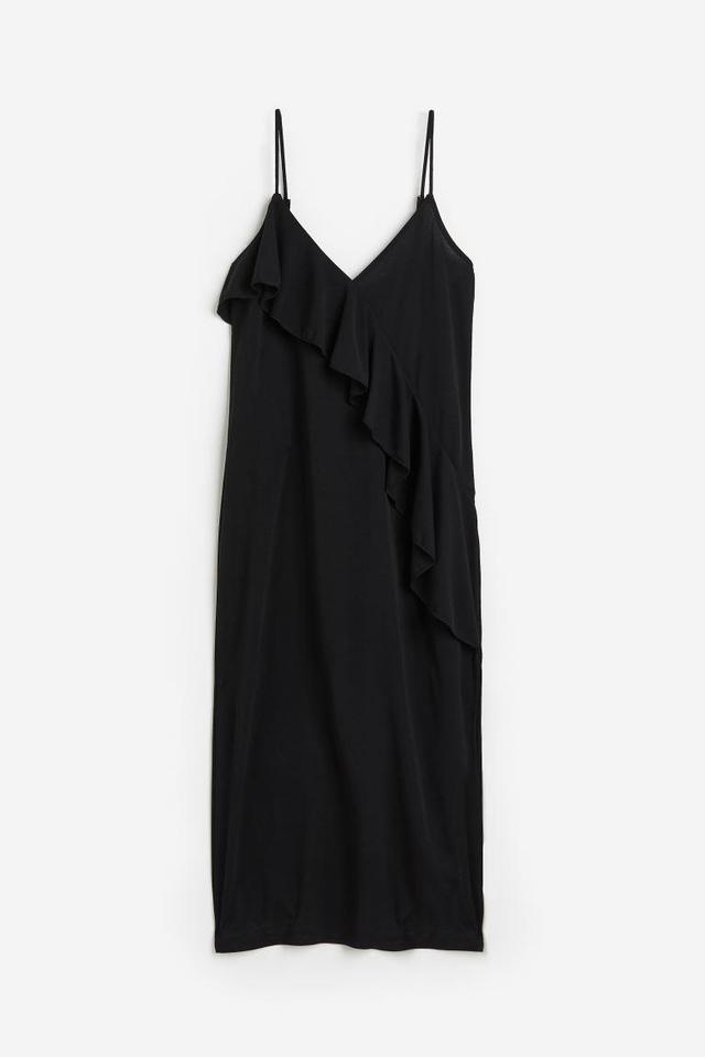 Flounce-detail Slip Dress Product Image