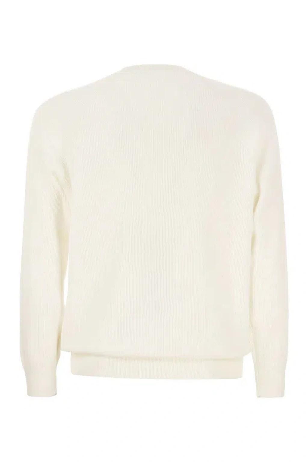 BRUNELLO CUCINELLI Cotton Sweater In Beige Product Image