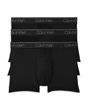 Calvin Klein Microfiber Stretch Wicking Low Rise Trunks, Pack of 3 Product Image