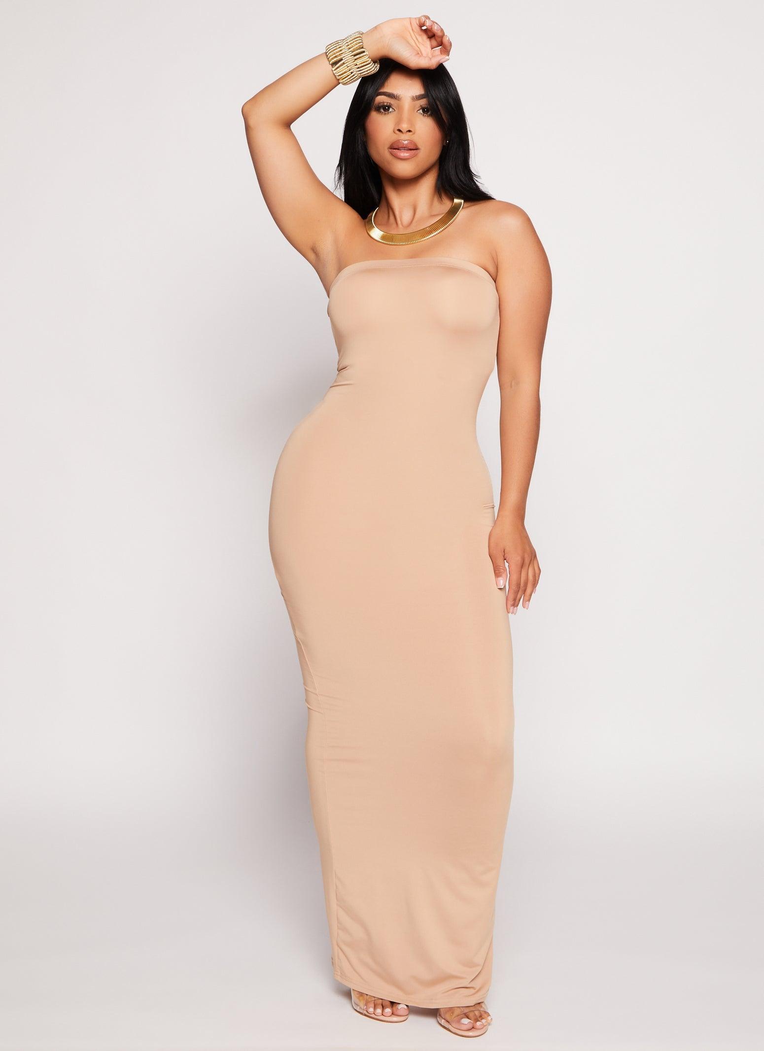 Womens Daisy Solid Maxi Tube Dress Product Image