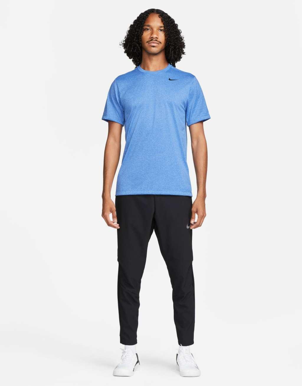 Nike Training Dri-Fit Legend t-shirt in blue Product Image