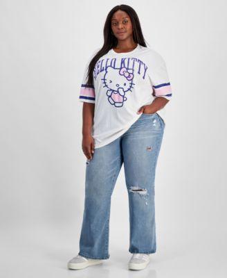 Trendy Plus Size Hello Kitty Graphic T-Shirt Product Image