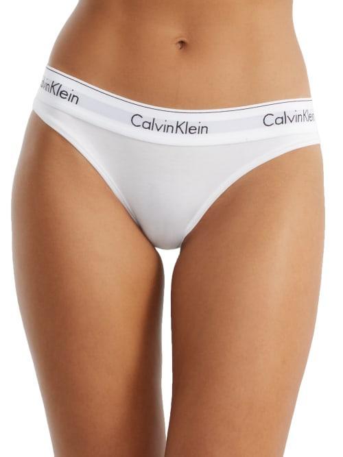 Calvin Klein Womens Modern Cotton Bikini - White - S Product Image