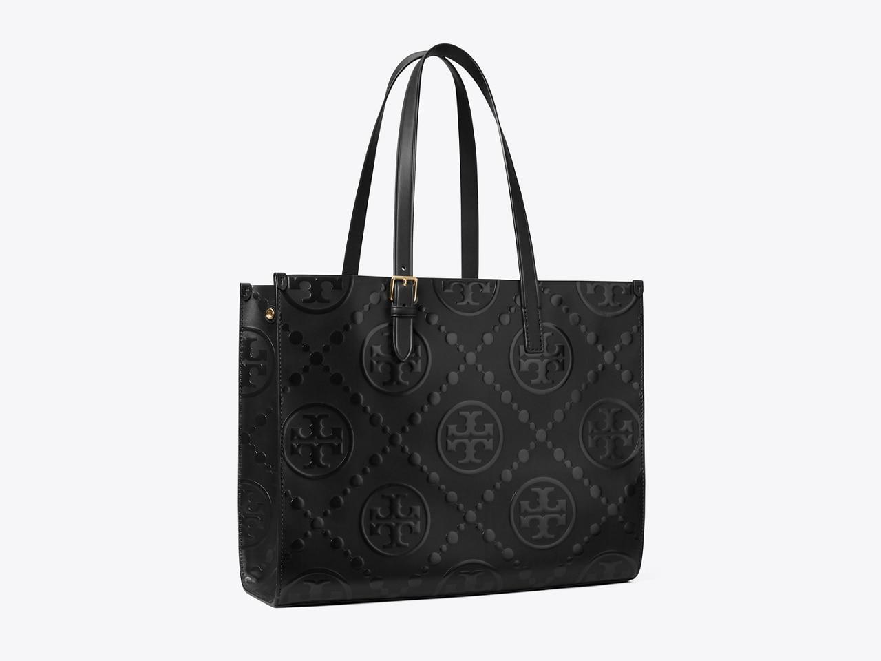 T Monogram Embossed Tote Product Image