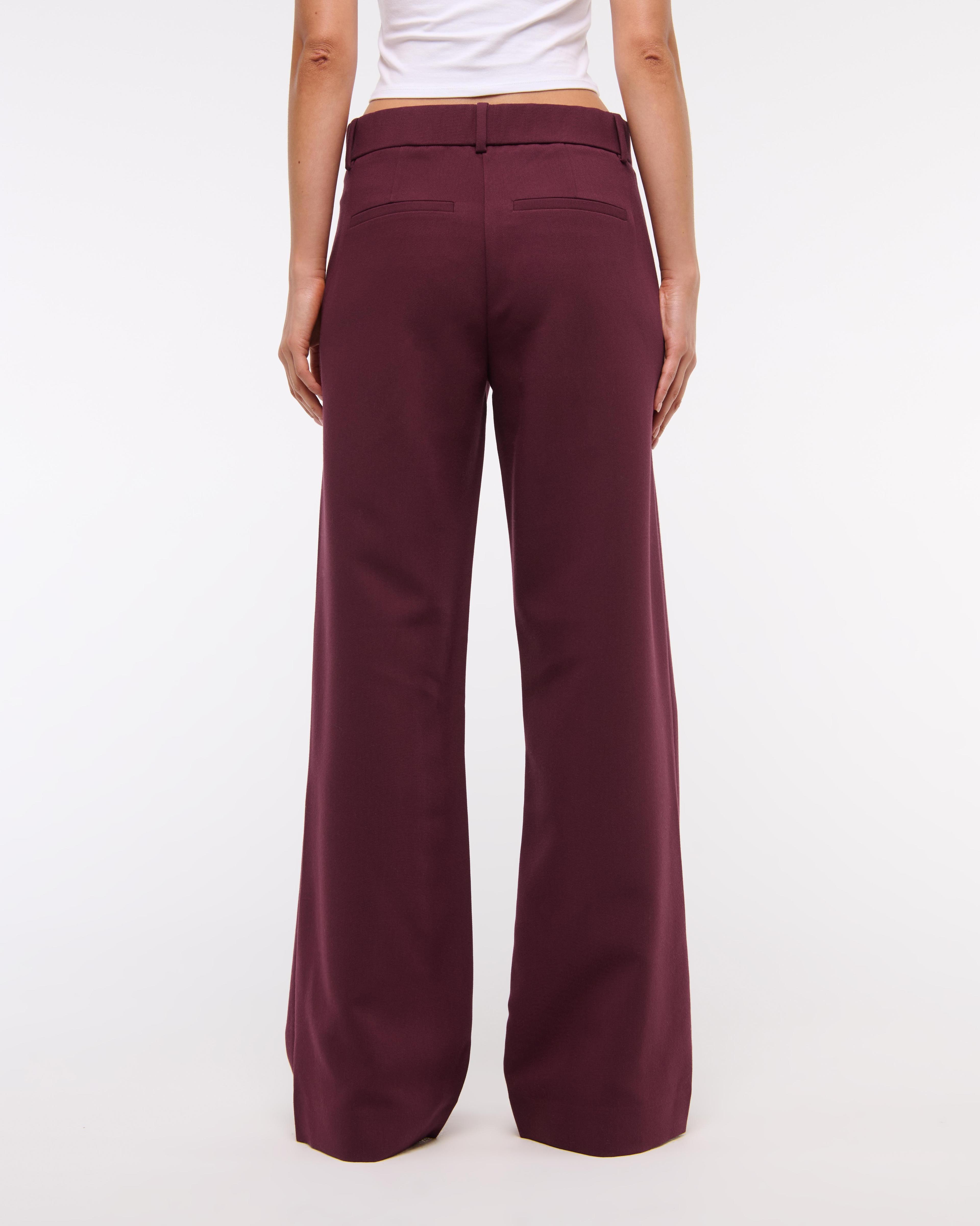 A&F Sloane Low Rise Tailored Wide Leg Pant Product Image