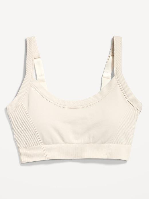 Light Support Seamless Ribbed Sports Bra Product Image