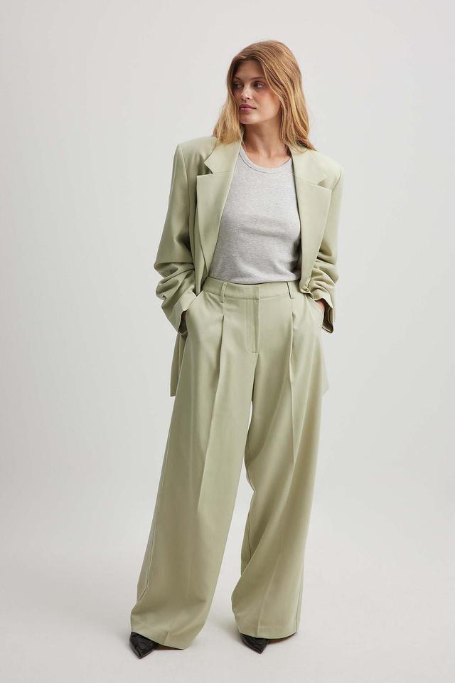 Mid Waisted Pleat Suit Trousers Product Image