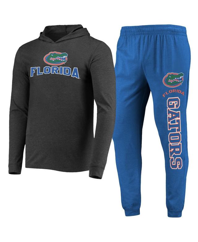 Mens Concepts Sport Royal/Charcoal Florida Gators Meter Long Sleeve Hoodie T-Shirt & Jogger Pants Set Product Image