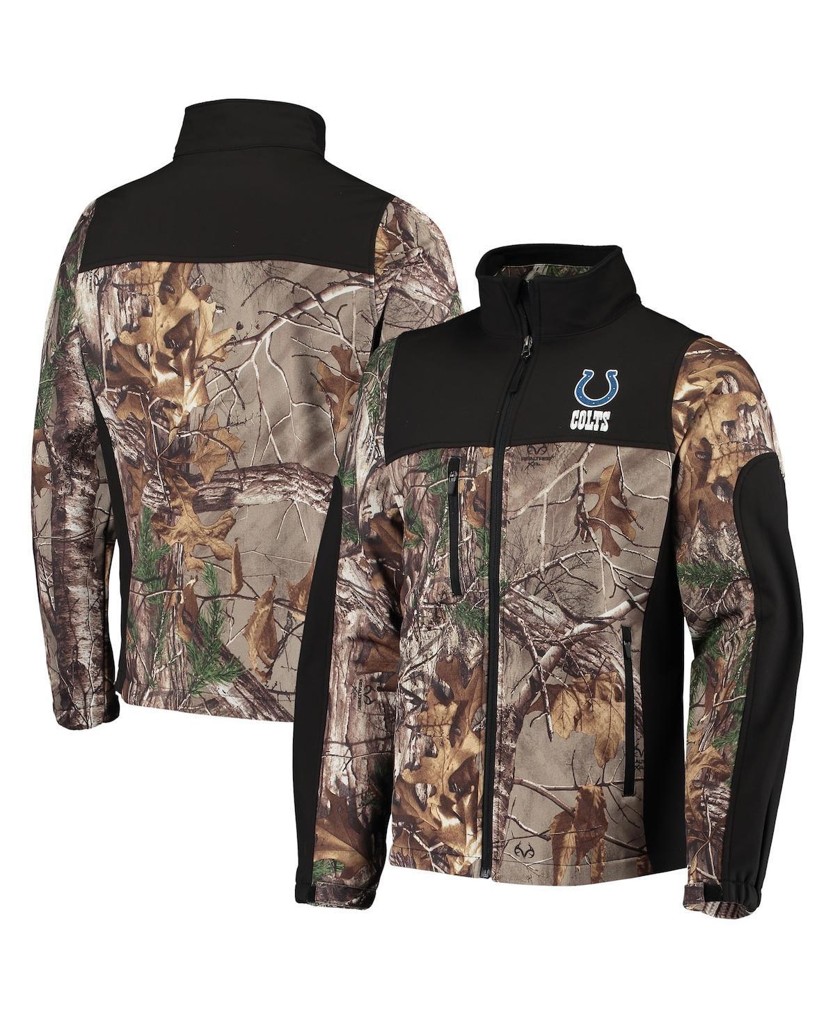 Mens Dunbrooke Realtree Camo and Black Indianapolis Colts Circle Hunter Softshell Full-Zip Jacket - Realtree Camo Product Image