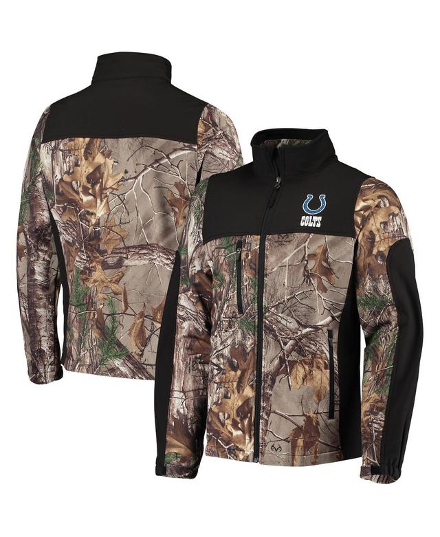 Mens Dunbrooke Realtree Camo/Black Indianapolis Colts Circle Hunter Softshell Full-Zip Jacket Product Image