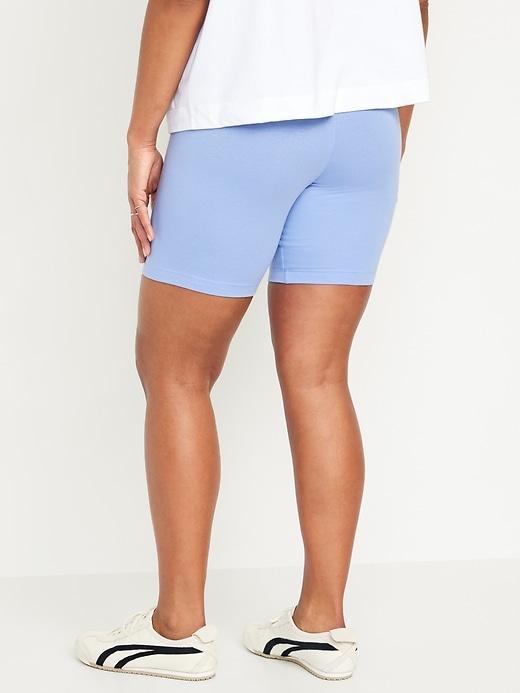 High-Waisted Biker Shorts -- 8-inch inseam Product Image