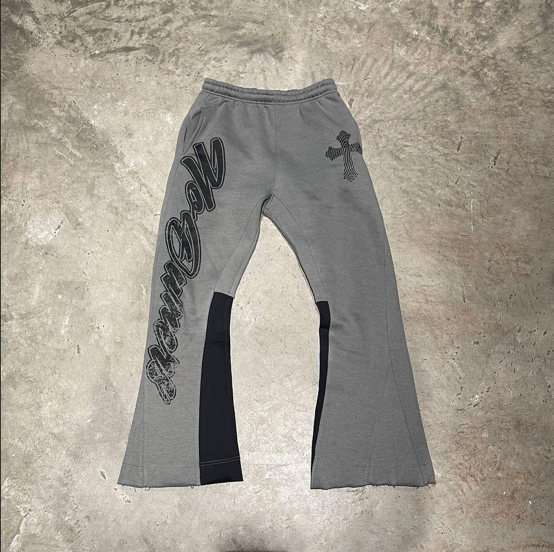 Unisex Men's Faith Letter Print Flared SweatPants Product Image