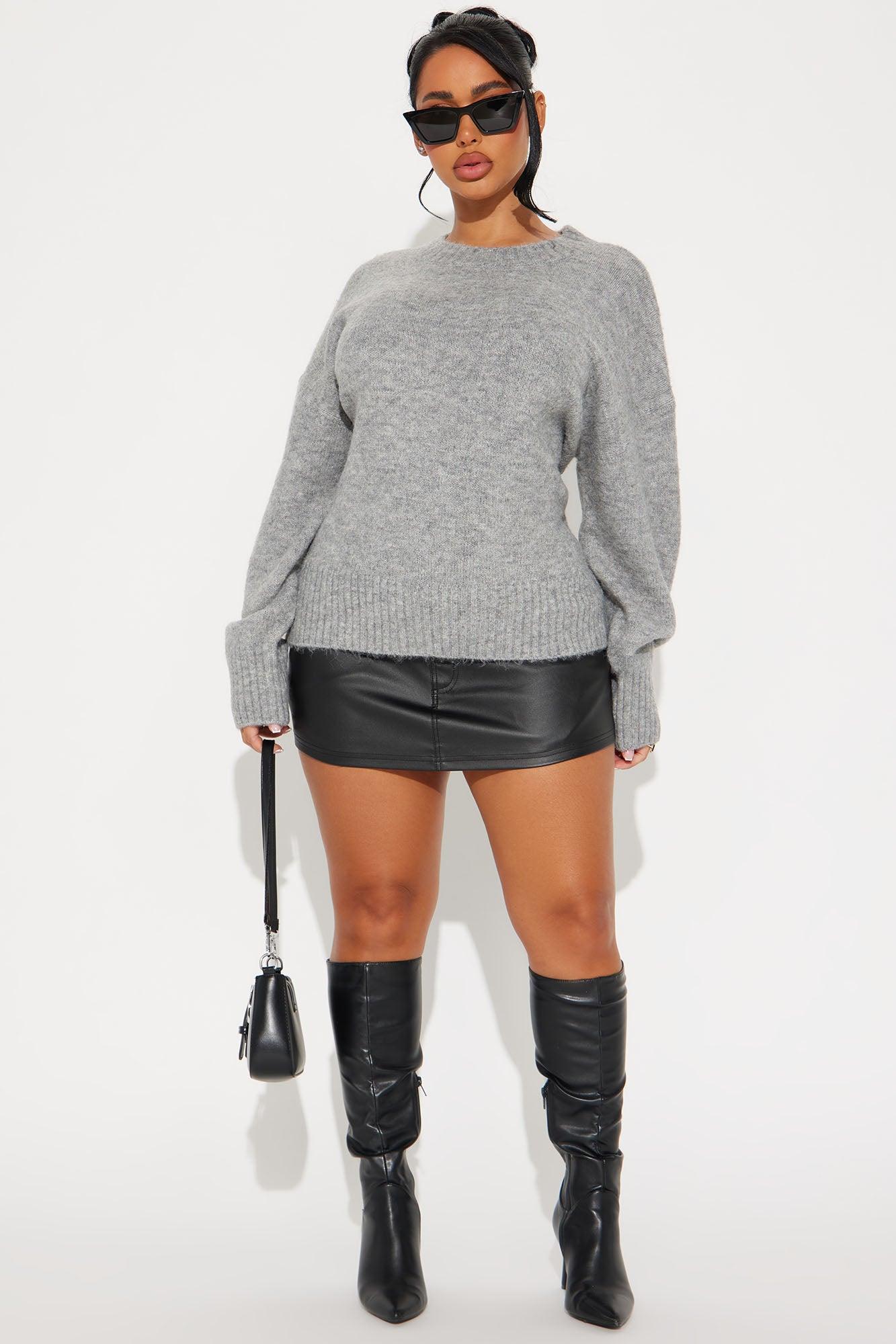 Laylin Sweater - Heather Grey Product Image