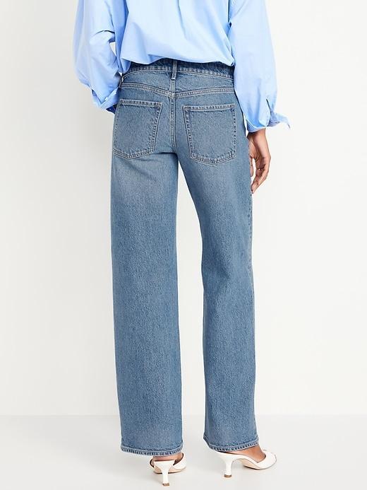 Mid-Rise Wide-Leg Jeans Product Image