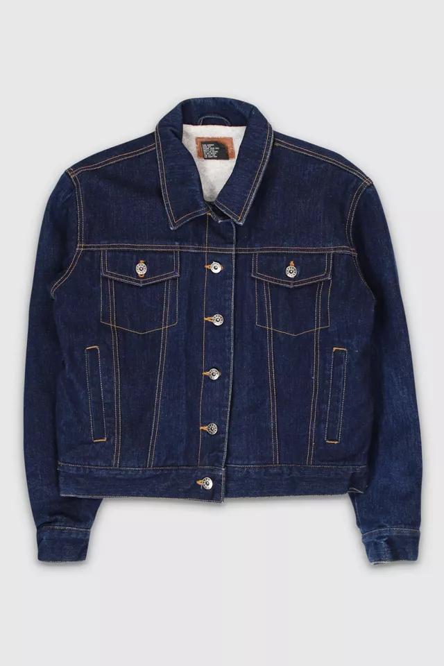 Vintage 90s Denim Lined Jacket Product Image