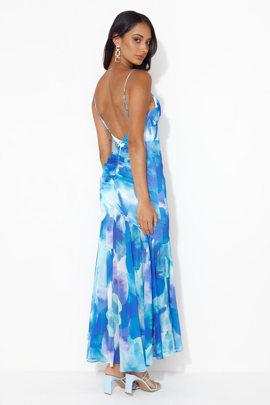 Gorgeous Event Maxi Dress Blue Product Image