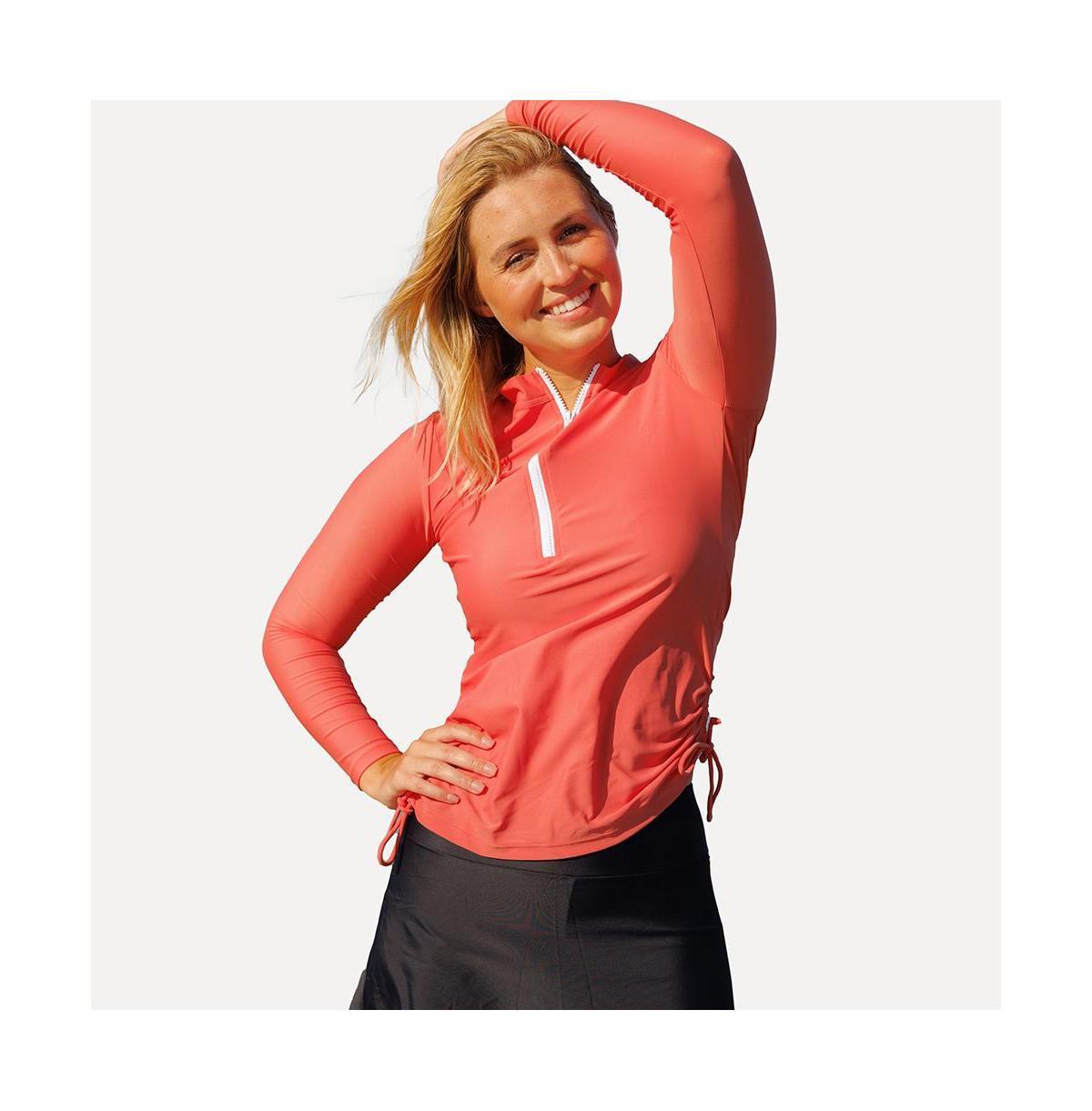 Calypsa Womens Half-Zip Nora Swim Top Product Image