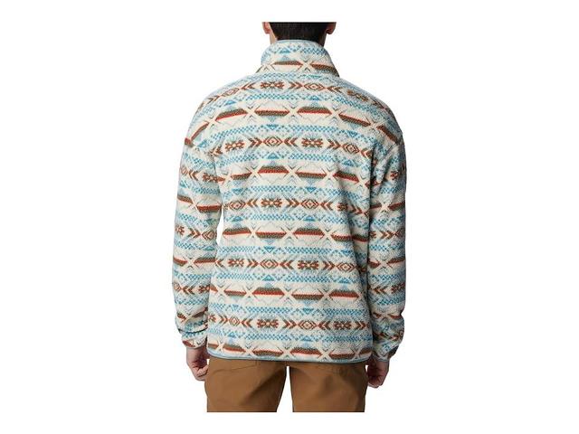 Columbia Helvetia 1/2 Snap Fleece (Stone Blue Checkered Peaks Multi) Men's Clothing Product Image