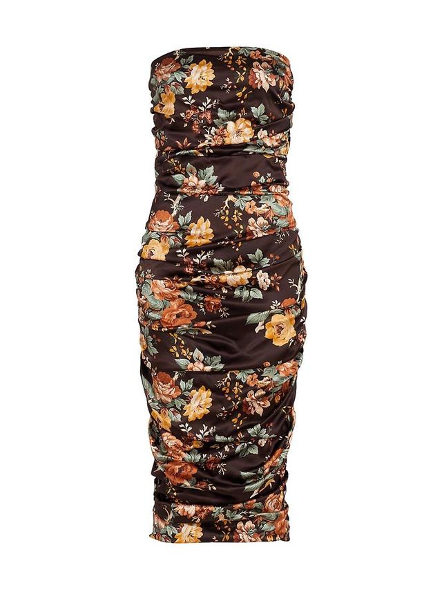 Kupa Shirred Strapless Midi-Dress Product Image