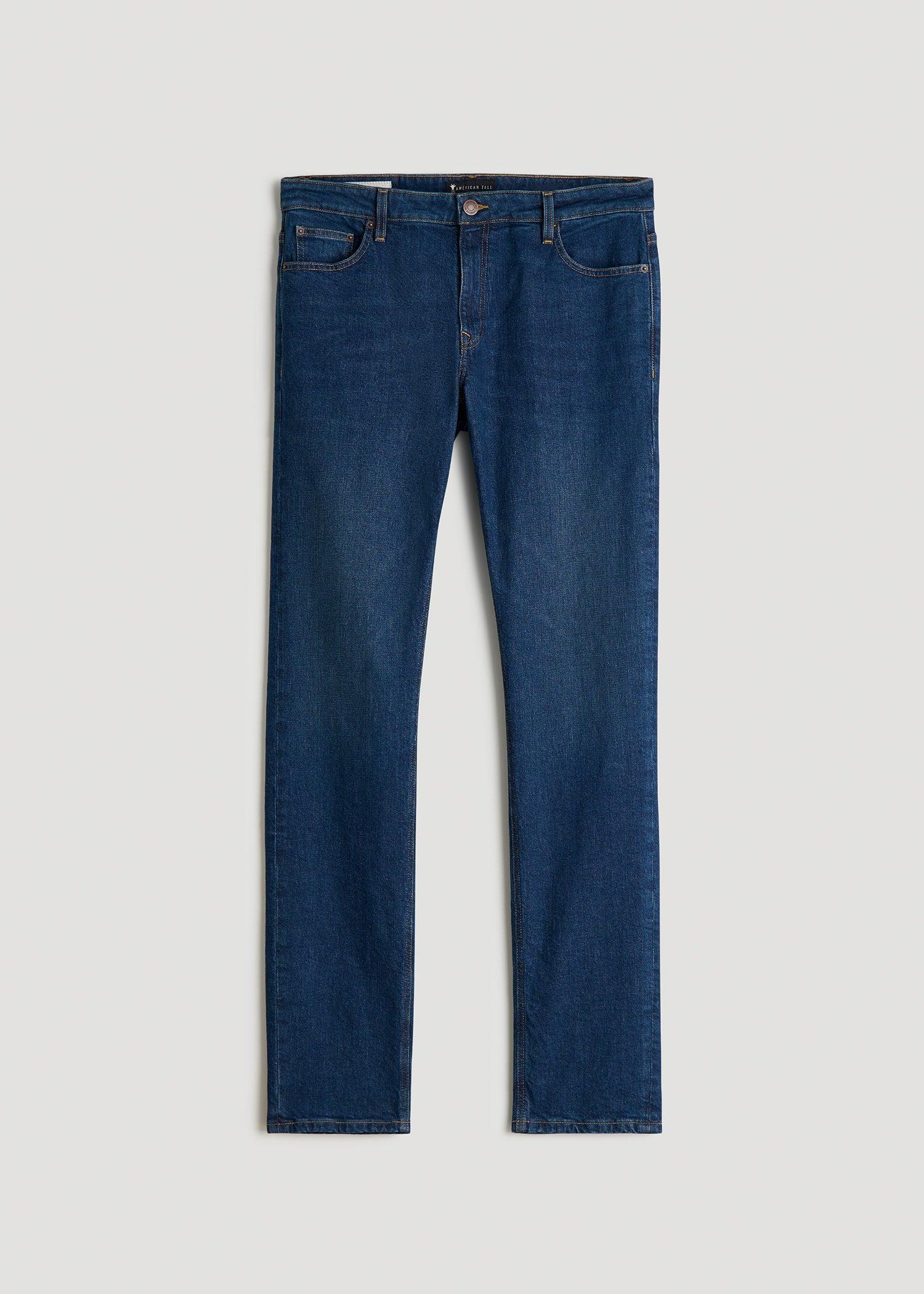 Americana Collection Dylan Slim Fit Jeans For Tall Men in Crown Blue Product Image