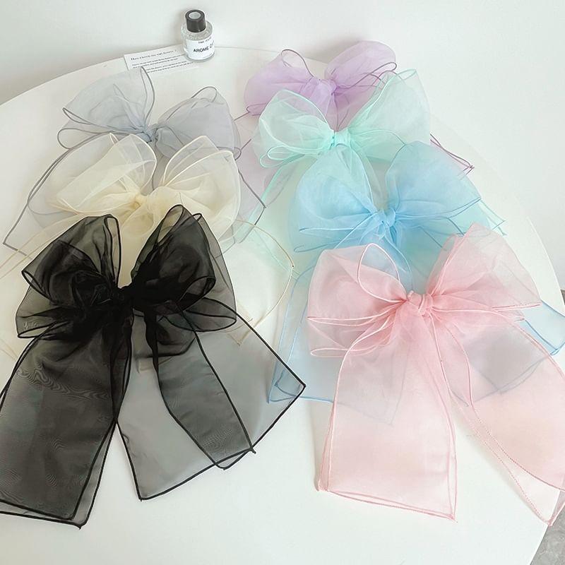 Bow Organza Hair Clip Product Image