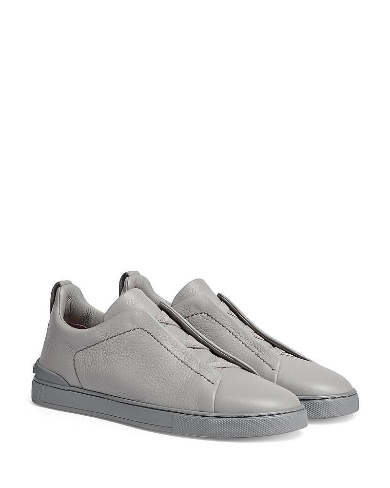 Zegna Deerskin Triple Stitch Sneakers Product Image