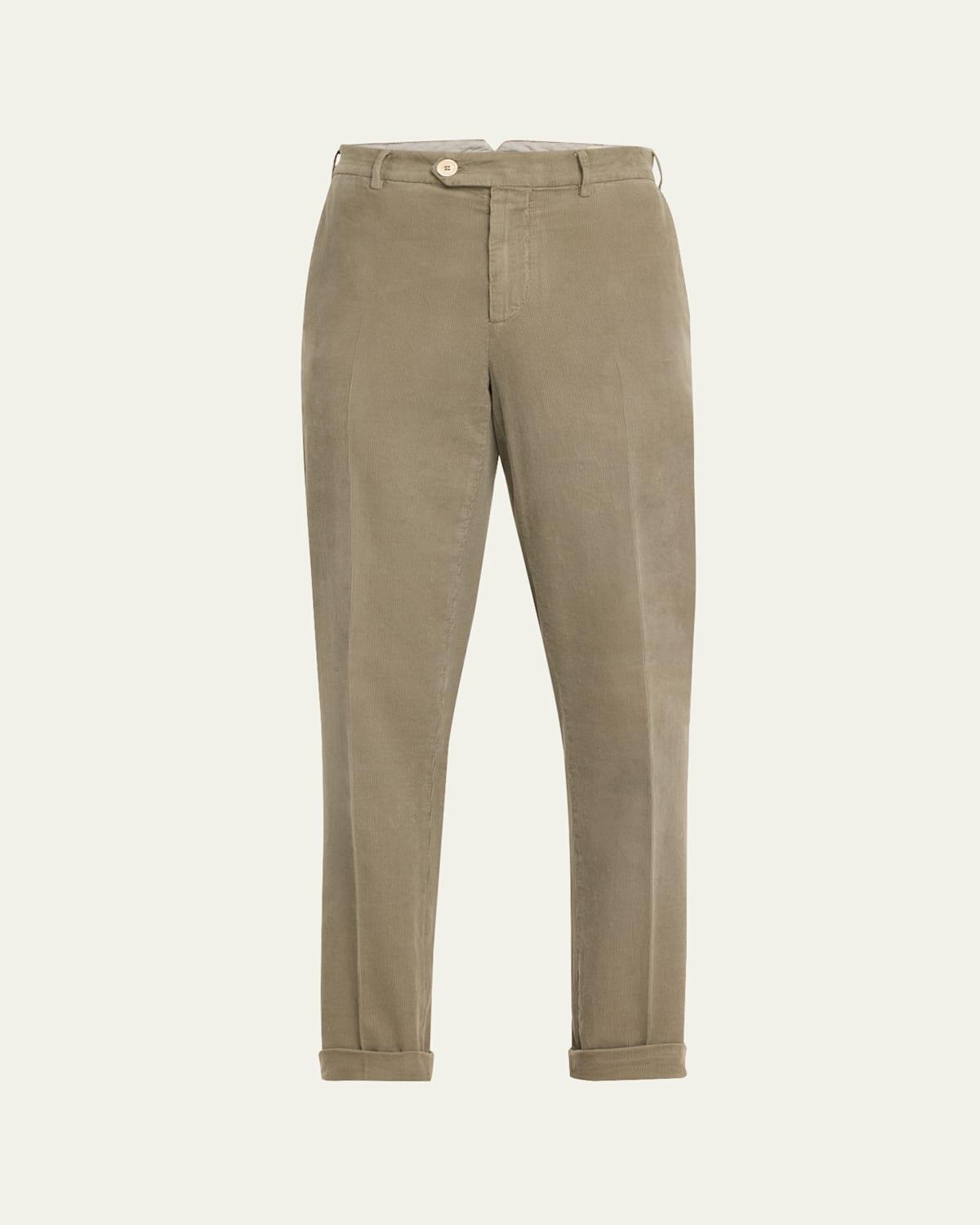 Mens Corduroy Flat-Front Pants Product Image