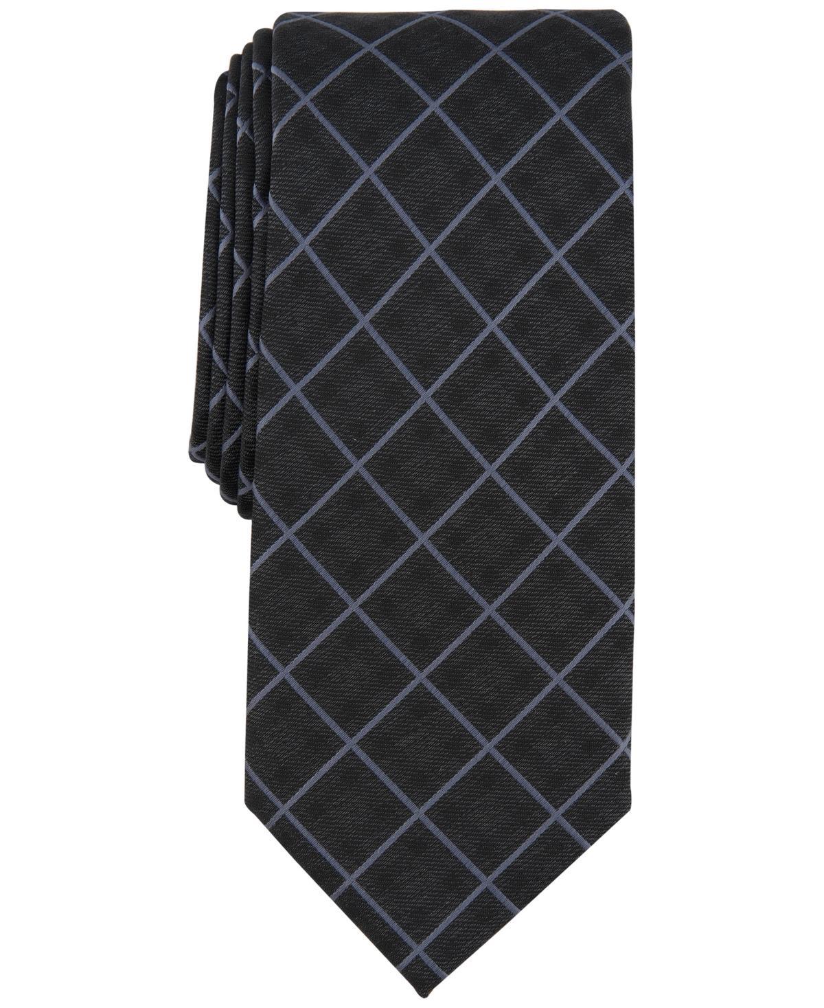 Men's Mathison Grid Slim Tie, Created for Macy's Product Image