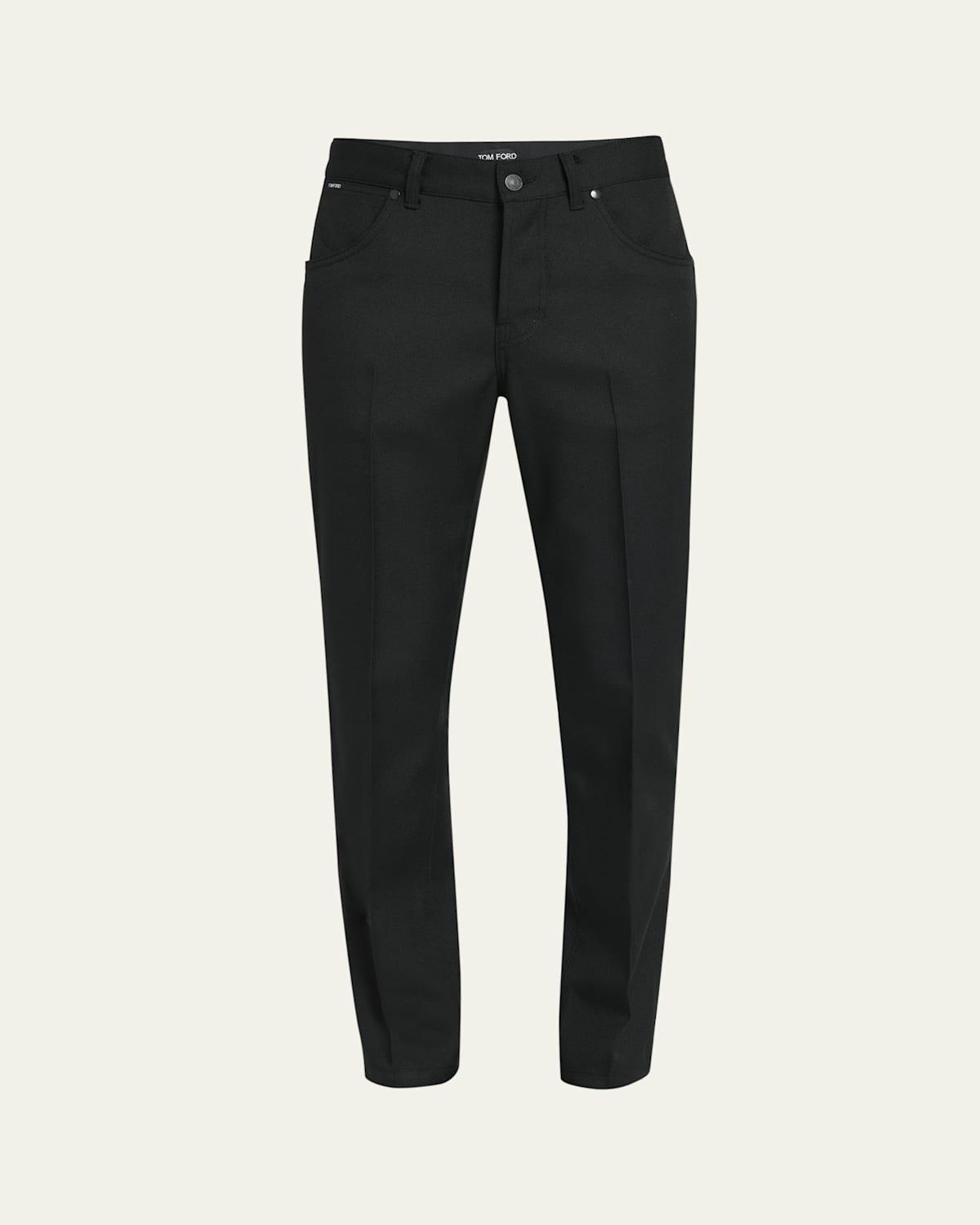 Mens Wool-Blend Twill 5-Pocket Jeans Product Image