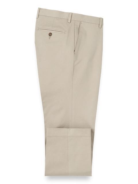 Cotton Stretch Twill Pants - Khaki Product Image