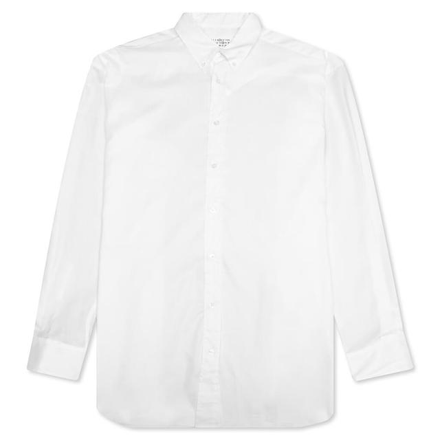 Long Cotton Shirt - White Male Product Image