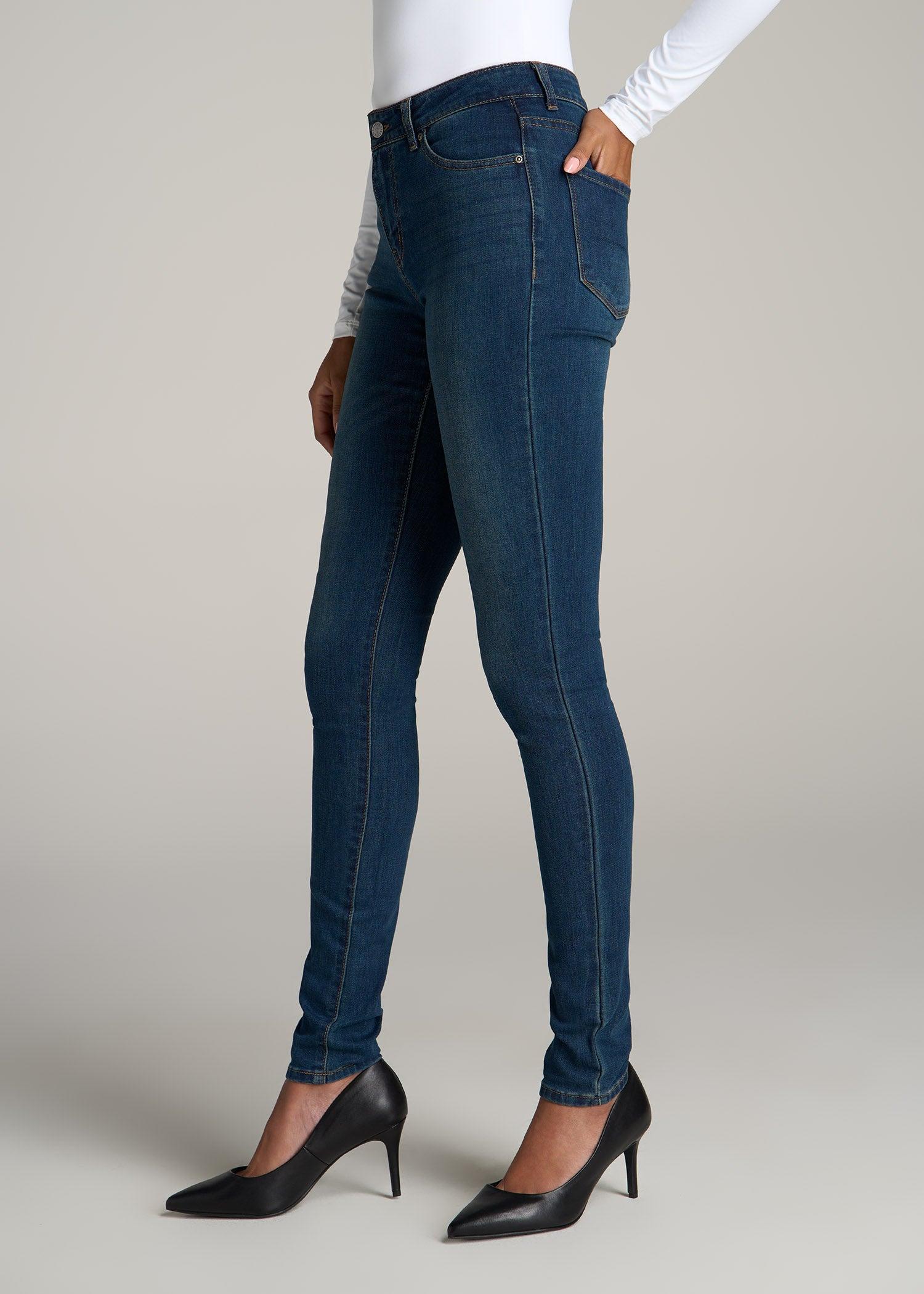 Sarah MID RISE SKINNY Tall Women's Jean in Blue Product Image