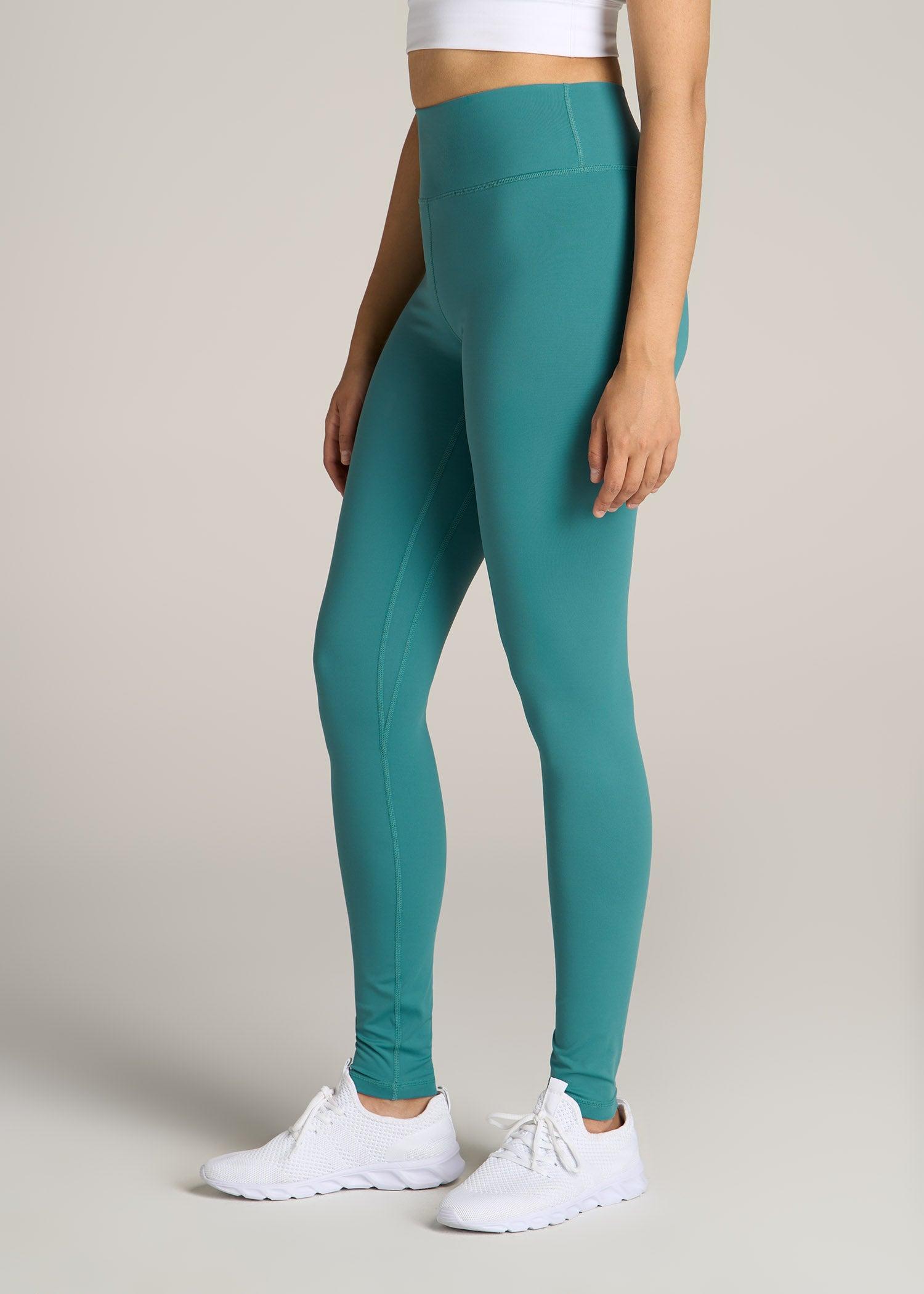 Movement High Rise Cheeky Leggings for Tall Women in Light Teal Product Image